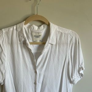A&F Textured Button-up Top